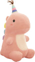 Stuffed Animal Plush Toys, Cute Dinosaur Toy, Soft Dino Plushies for Kids - Plush Doll Gifts (Pink, 9 Inch)