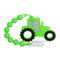Baby Tractor Teething Toys, Food Grade Silicone Teether with Pacifier Clip Holder, Pain Relief for 3 Months+ BPA Free