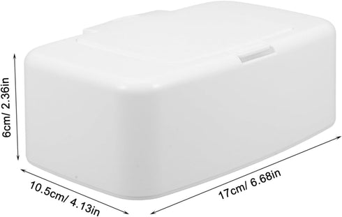 Diaper Wipe Holder: Baby Wipes Dispenser with Push-Button Lid Wipe Container Storage for Car Wet Tissue Case Makeup