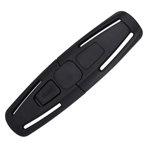 Black Universal Child Seat Chest Harness Clip, Baby Seat Safety Belt Clip Buckle, Adjustable Guard for Kids
