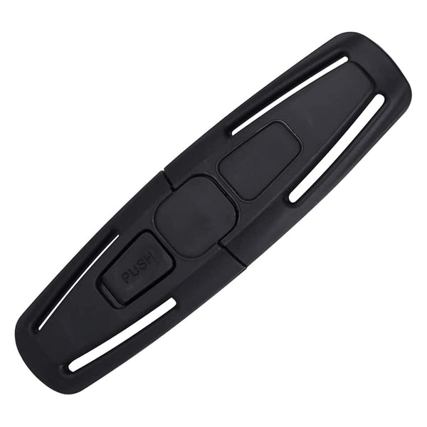 Black Universal Child Seat Chest Harness Clip, Baby Seat Safety Belt Clip Buckle, Adjustable Guard for Kids