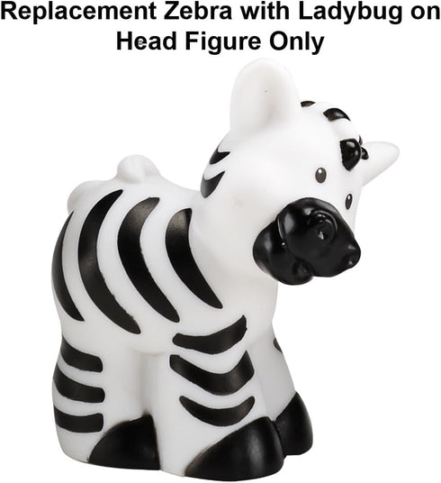 Replacement Zebra with Ladybug Figure for Fisher-Price Little-People Noah's Ark Playset - BMM06 - DKV14