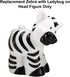 Replacement Zebra with Ladybug Figure for Fisher-Price Little-People Noah's Ark Playset - BMM06 - DKV14
