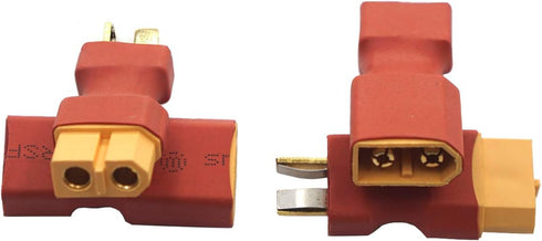 2 Pairs Vgoohobby XT60 XT-60 Plug to T Plug Adapter Connector for RC FPV Drone Car Lipo NiMH Battery Charger