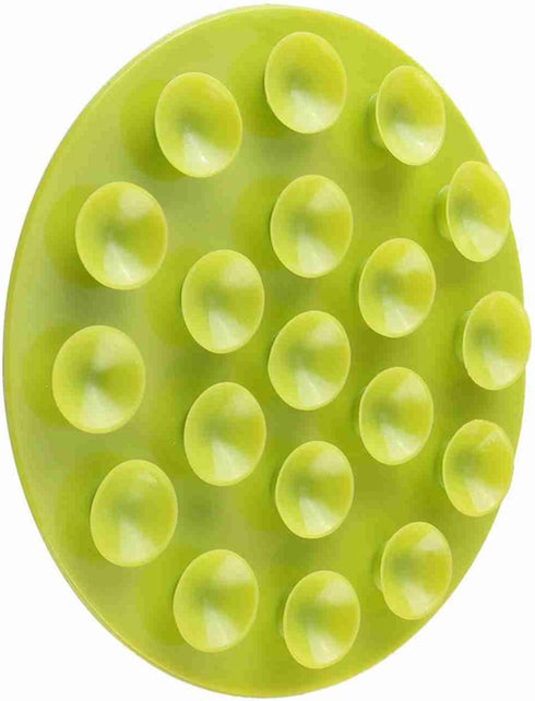 Children's Tableware Sucker Baby Kids Magic Suction Mat, Portable Double-Sided Anti-Slip Plate Bowl Cutlery (Green)