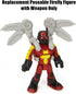Imaginext DC Super-Friends Replacement Part - Poseable Firefly Figure with Weapon for Playsets