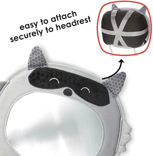 Diono Easy View Racoon Character Baby Car Mirror, Safety Car Seat Mirror for Rear Facing Infant, Fully Adjustable,