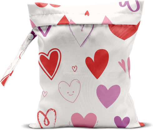 zcyxuuw Wet Bag, Wet Dry Bag, Swimsuit Bags, Beach Essentials, Heart Decor Waterproof