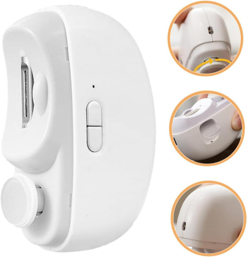 Trimmer Rechargeable Electric Nail Clipper and with Led Light Fingernail File for Adults Compact Design for Easy Travel