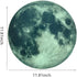 Glow in The Dark Moon Wall Decals 30cm Luminous Art Sticker for Kids Bedroom, Removable Adhesive