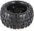 Goolsky 2pcs 3.6 Inch Monster Truck Wheel Rim and Tire for 1/8 Traxxas HSP HPI E-MAXX Savage Flux RC Car