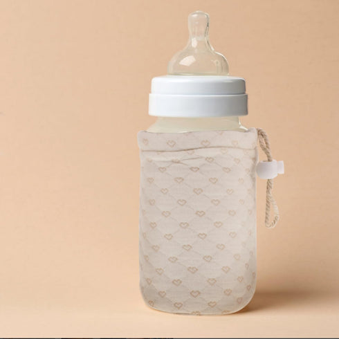 Kisangel Insulated Baby Bottle Sleeve for Glass Baby Bottles Thick Lamb Fleece Protective Case Base for Breastmilk