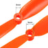 8060 8x6 Inch 2-Vane 10pcs uxcell RC Propellers CW Fixed-Wing for Airplane Toy, Nylon Orange with Adapter Rings