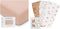 Muslin Fitted Crib Sheet and Swaddle Blankets Bundled by Comfy Cubs