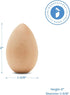 Pack 50 2 Inch Fake Eggs to Paint, of Smooth Standable Wooden Eggs for Crafts, Wooden Easter Egg Decor, Wood Chicken