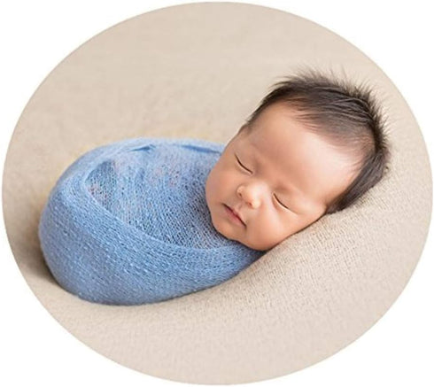 Coberllus Newborn Baby Photo Props Wrap Cloth Blanket Swaddle for Boys Girls