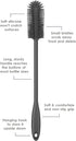 Purtribe (1 Pack, Silicone Bottle Brush, Water Bottle Cleaner Brush with Long Handle, Perfect for Cleaning Narrow Neck