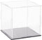 FINGERINSPIRE Clear Acrylic Display Case - 4x4x4 Inch Cube, Dustproof Protection Showcase for Action Figures