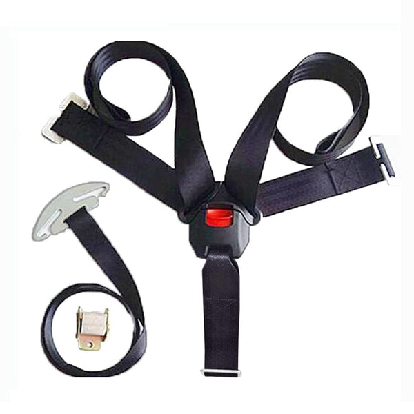 Universal Baby Highchair Stroller Pushchair 5pt Safety Harness with Locking Buckle Adjustable Straps