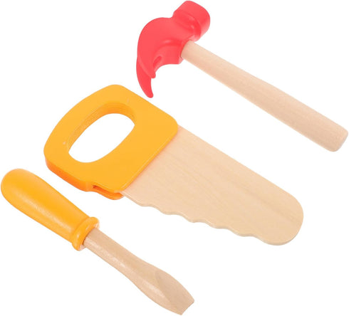 1 Set of Wooden Simulation Hammer Toy, Educational Tool Toys for School Play Games & Birthday Party Decoration Supplies