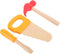 1 Set of Wooden Simulation Hammer Toy, Educational Tool Toys for School Play Games & Birthday Party Decoration Supplies