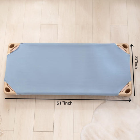 12 23" 51", Pcs Cot Sheet for Daycare, X Blue Daycare Cot Bedding with Corner Elastic Loops for Child Boys Girls,Soft