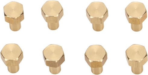 RC Nut, Brass 8Pcs Rust Resistant RC Nut for SCX24 (8mm) by Pegau