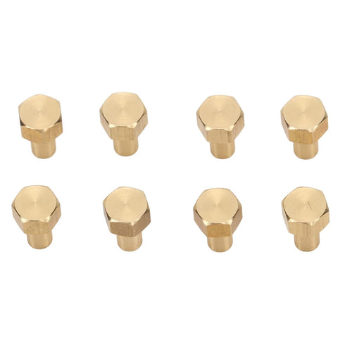 1/24 RC Hex Nut, 8Pcs Brass RC Wheel Lock Nut Replacement Accessories for SCX24 Wheels & Tires (8mm)