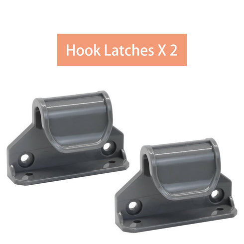 Retractable Extra Wide Baby Gate Replacement Parts, Full Set Wall Mounting Baby Gate Hardware with Screws (Gray)