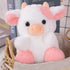 Cow Plush Toy, 7.8 Inches, Cartoon Cute Pink Cow Plush Pillow Stuffed Animal