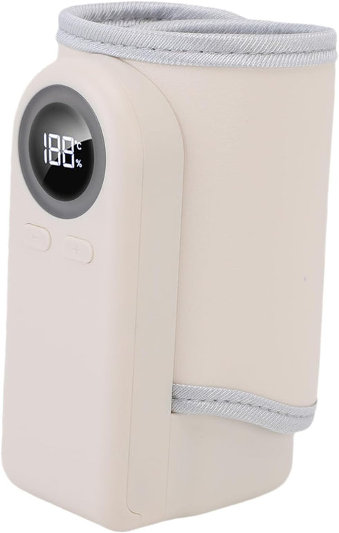 LUCKDANO Portable Bottle Warmer - Fast Heating Adjustable Temperature Rechargeable Travel Baby Milk