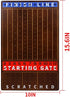 11 2 2 Jyquorp Metal Horse Race Board Game Racing Game Thickened Solid Wood with Luxurious Durable Classic Metal Horses