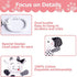 Baby Car Seat Toys - Black White Stroller Toy Stretch Plush Toys for Crib Mobile - Newborn Sensory Toy