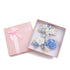 Flower Hair Clips Set, Cherrboll 3pcs Floral Hair Bow Accessories for Baby Girl Toddler Gifts