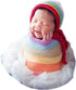 Coberllus Newborn Baby Photo Props Wrap Cloth Blanket Swaddle for Boys Girls Photography Shoot (Rainbow)