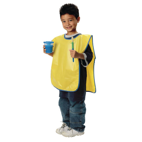 Colorations Easy-On Kids Art Smock – Latex-Free, Easy to Clean, Sleeveless, Measures 19” x 16” for Painting and Crafting