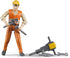 Bruder Construction Worker Action Figure with Tools