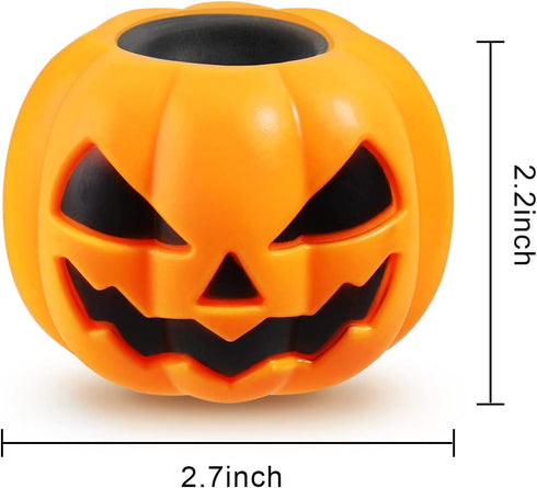 12PCS 6 BILLMOSS Halloween Pumpkin Squishy Toys - Colors Stress Relief Ghost Toy for Trick or Treat Party Suppliers