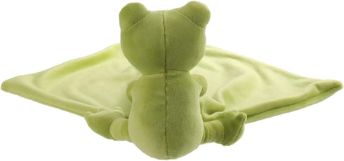 Apricot Lamb Stuffed Animals Security Blanket, Green Frog, 13 Inches, Luxury Snuggler Plush