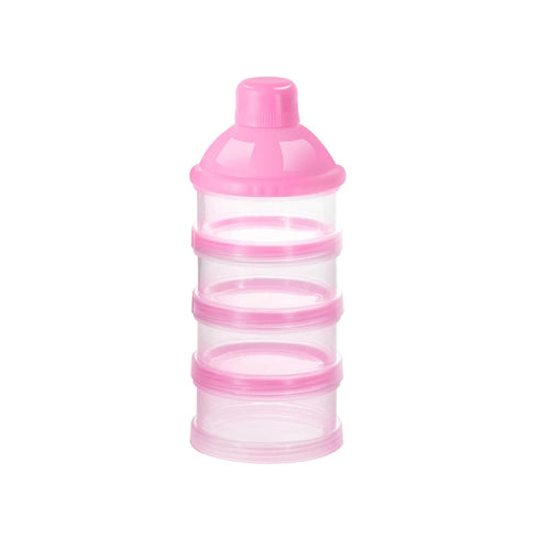 Accmor On The Go Formula Dispenser, 4 Compartments Stackable Container for Baby Milk Powder (BPA Free)