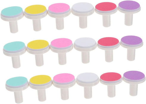 Toddmomy Electric Nail Trimmer Heads 18 Pack Baby Nail File Pad Non-Harmful