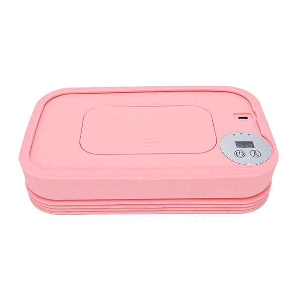Fockety Baby Wipe Warmer, Foldable Fast Heating Large Capacity Wipes Dispenser, Safe to