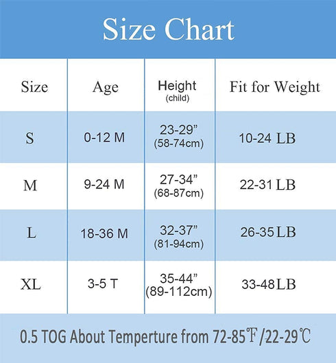 Baby Sleeping Sack Muslin Cotton, Soft Wearable Blanket for Summer, 0.5 Tog Sleeveless Sleep Sack