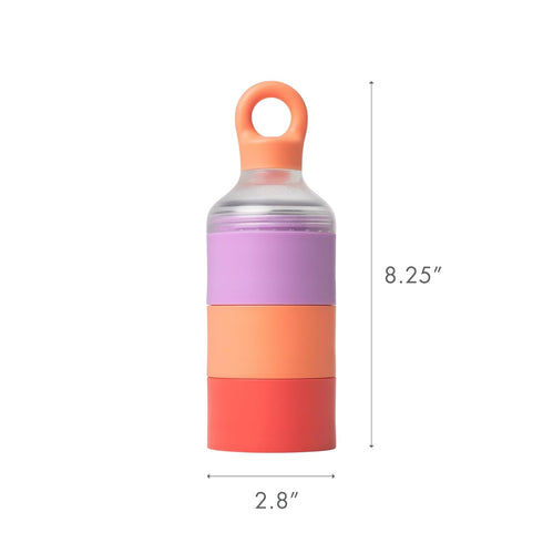 Boon Triful Baby Formula Dispenser On The Go - Insulated Stainless Steel Formula Containers with Stacking Design - Baby