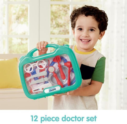Kidoozie My First Doctor's Kit - 12 Piece Pretend Play Toy with Carrying Case for Toddlers Ages 3 and Up
