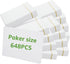 648PCS Blank Playing Cards Deck, Double Sides White Blank Index Flash Cards for DIY Game Cards Gift Cards Writing 2.5"