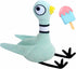 New 12" Pigeon Plush Soft Filled Bird Toy, Durable Plush for Boys and Girls, Children's Gift