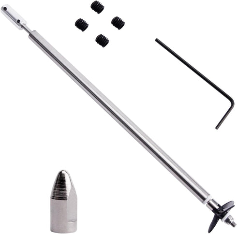 Fielect Drive Shaft with Propeller & Universal Joint for RC Boat - L200mm Shaft, L150mm Sleeve, D36mm Propeller