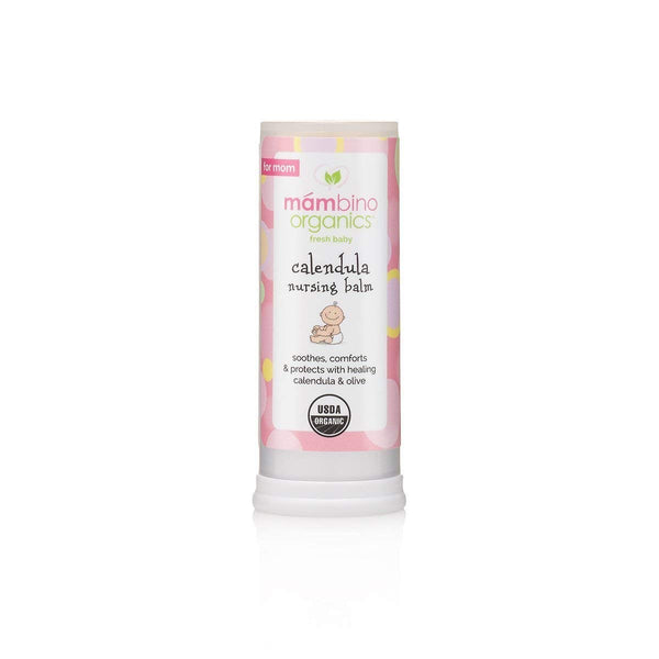 Mambino Organics Calendula Nursing Balm, Breastfeeding Essentials for Sore Nipples, Olive Oil