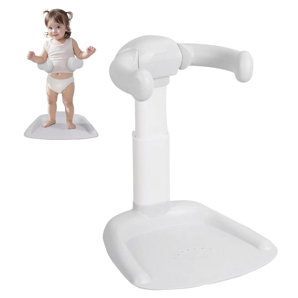 Mehisir Baby Shower Stand, Foldable Baby Bath Stand Adjustable Height Infant Bath Support